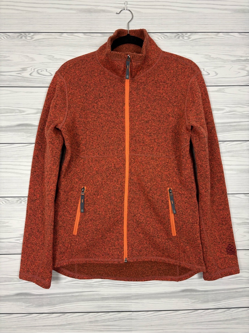 Stio Women’s Mountain Shadow Sweetwater fleece jacket size medium orange